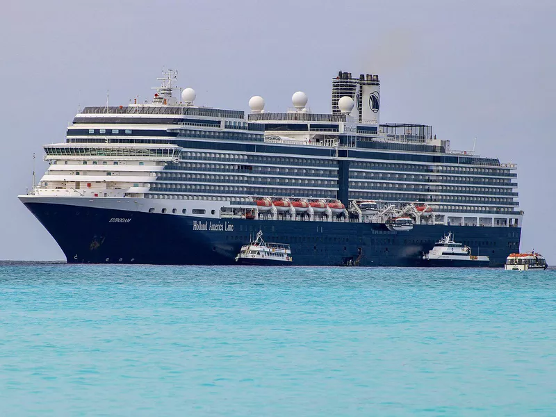 Holland America vessel in Half Moon Cay