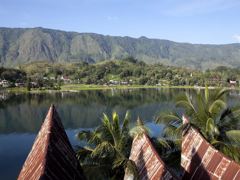 Samosir Island in Lake Toba, Sumatra, Indonesia