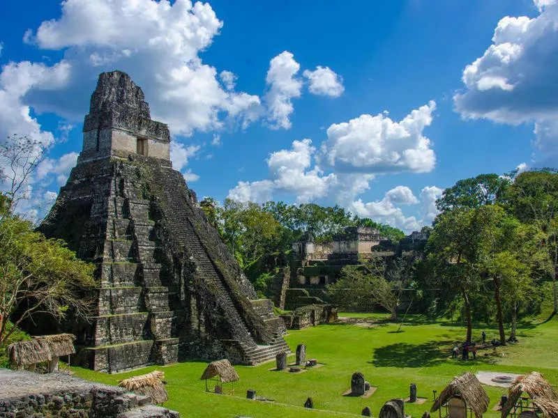 Tikal Ruins and pyramids