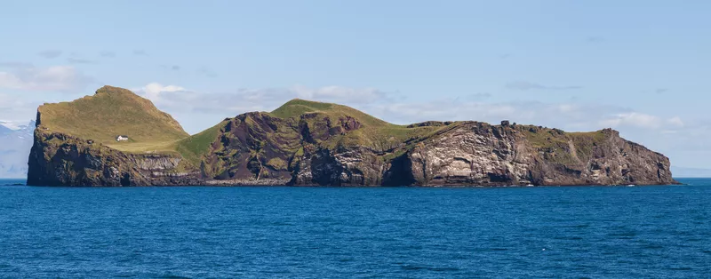 House on Elliðaey Island in Iceland