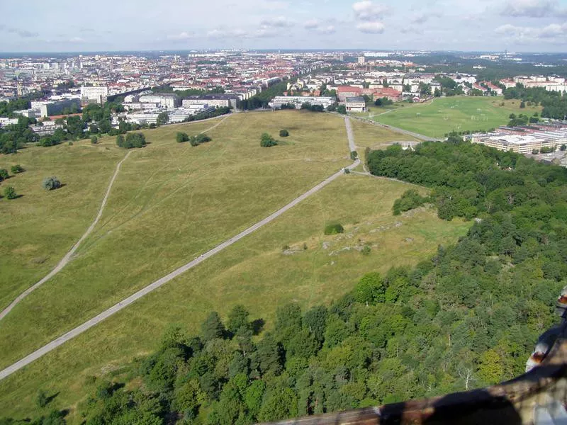 Gärdet park in Stockholm