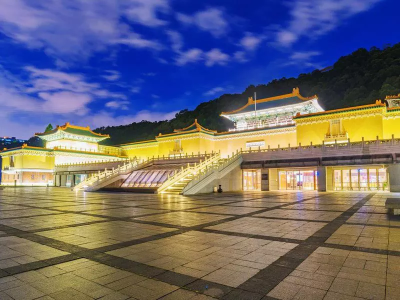 National Palace Museum at night