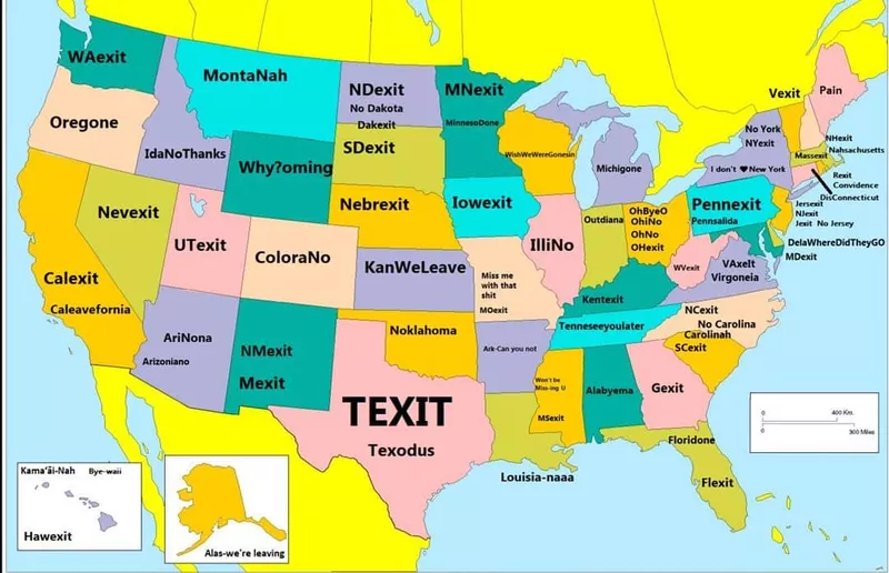 Brexit map of the U.S.