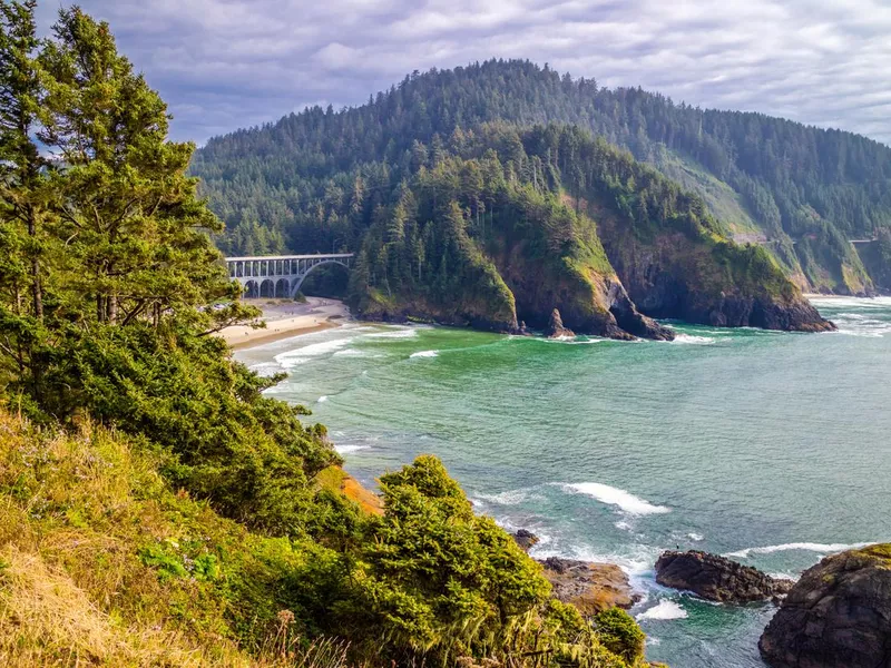 Heceta Head Lighthouse State Park Scenic Viewpoint in Florence, Oregon