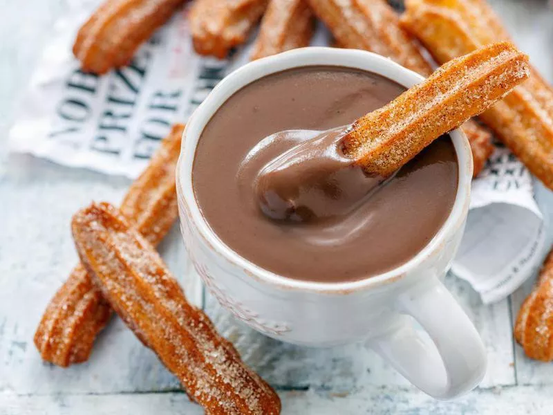 Traditional Spanish dessert churros