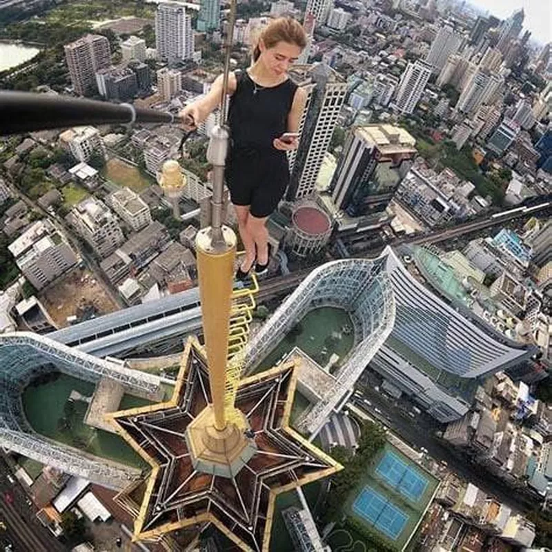 top of building selfie