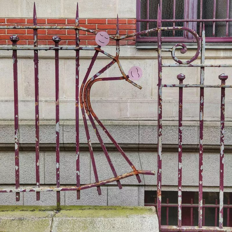 Dancing street art in Nantes, France