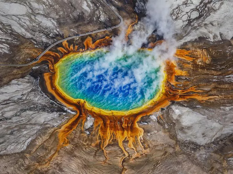 Grand Prismatic Spring in Yellowstone