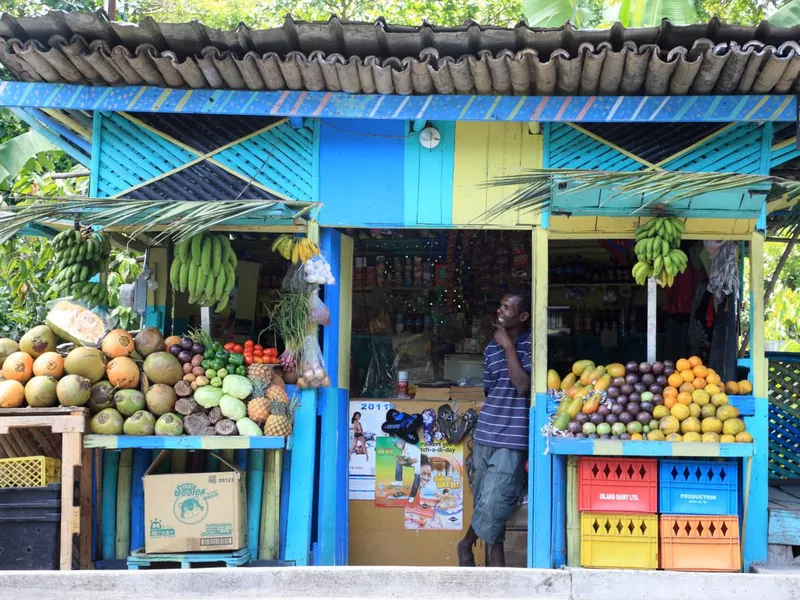 Local Fruit Stand in Ocho Rios, Jamaica