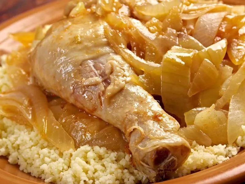 Senegalese poulet yassa