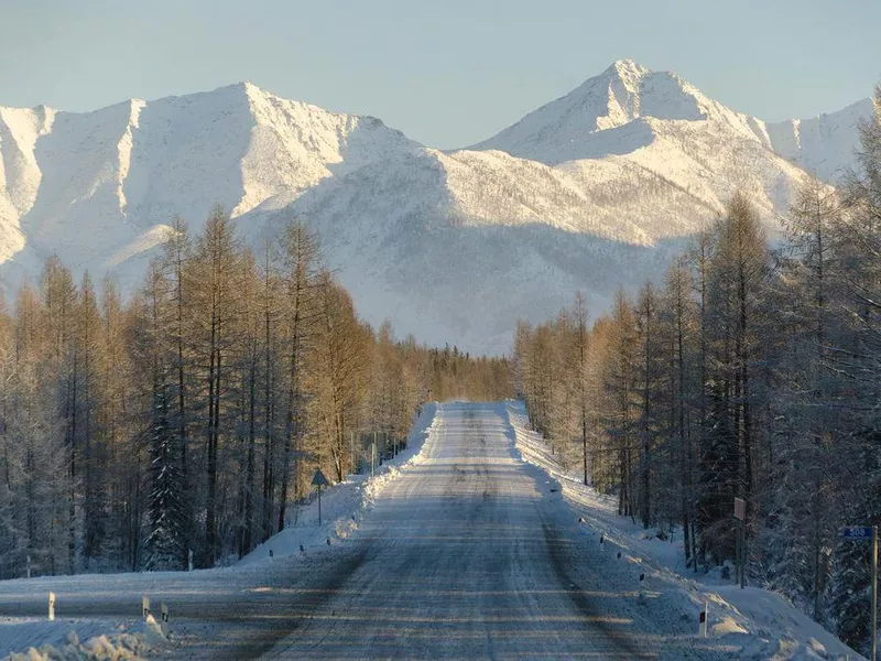 Road in Yakutsk