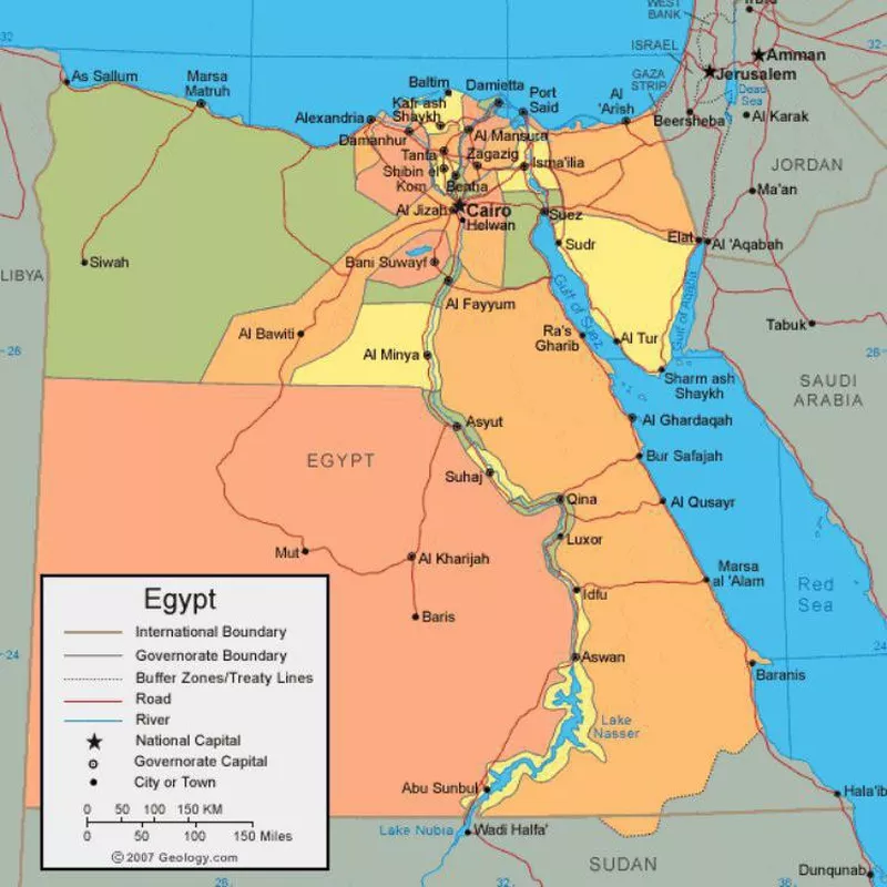 Map of Egypt