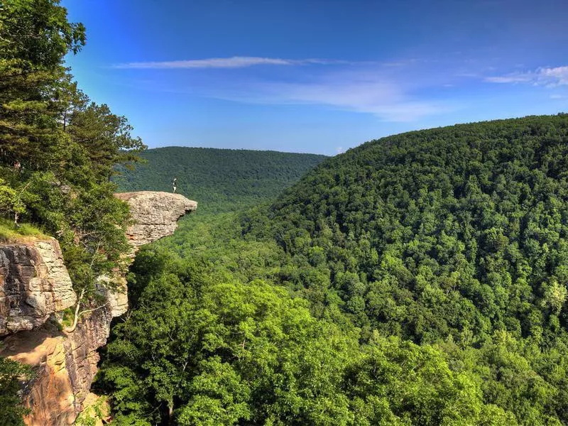 Hawksbill Crag in the Ozark Mountains, Kansas