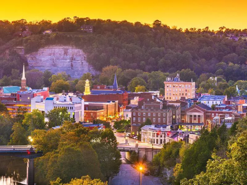 frankfort kentucky at sunset