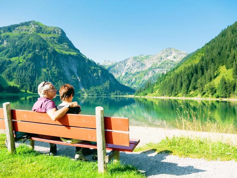 Austrian mountains and lake