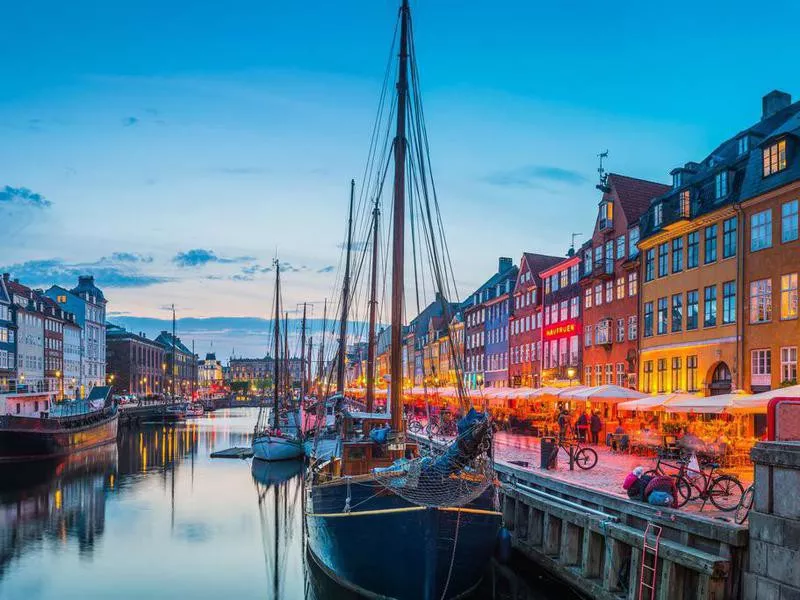 Nyhavn in Copenhagen, Denmark