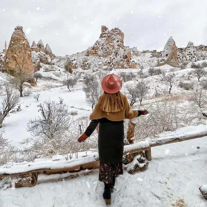 Snow over Cappadocia