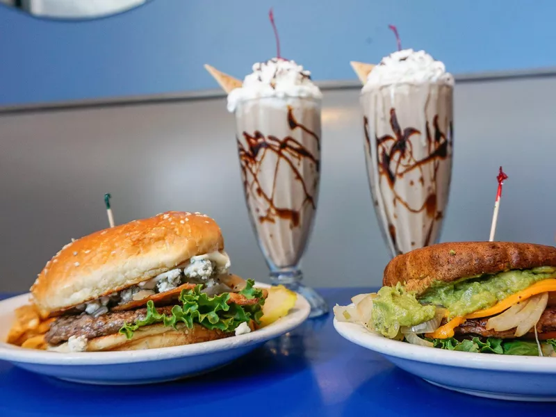 Burgers and milkshakes at Monty's, Madison