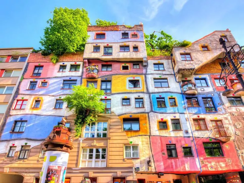 Hundertwasser house in Vienna, Austria