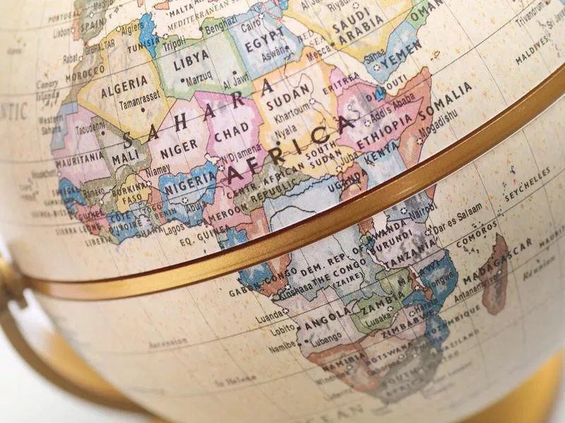 Globe of Africa