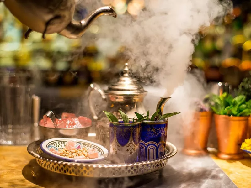 Tea service at Byblos Miami