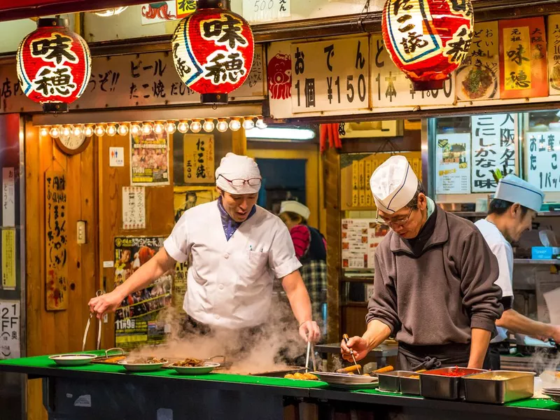 Late-night dining in Osaka, Japan