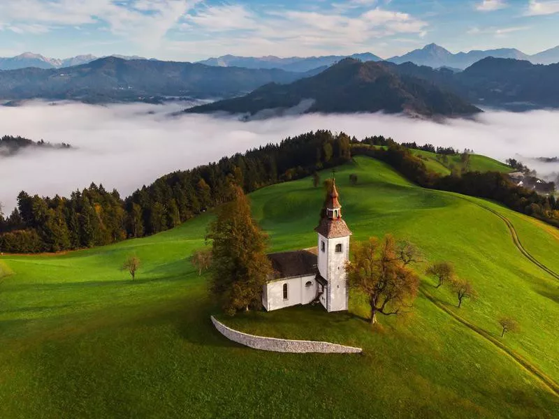 Slovenia country side in europe