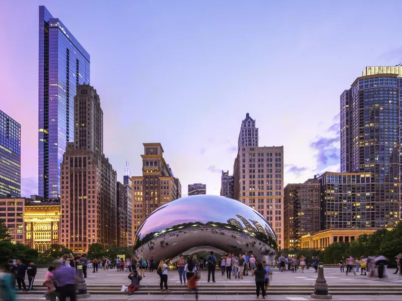 Cloud Gate at Dusk - 