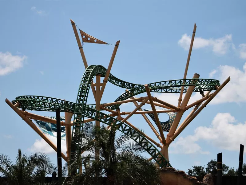 Rollercoaster in Busch Gardens, Tampa