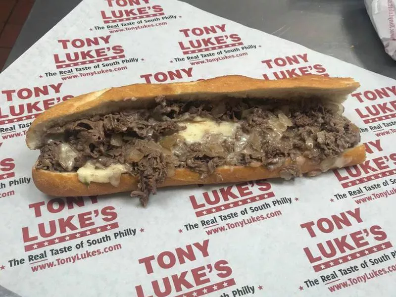 Tony Luke's philly cheesesteak