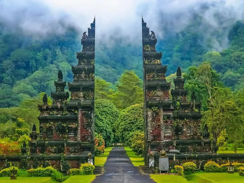 Indonesian temple in Bali