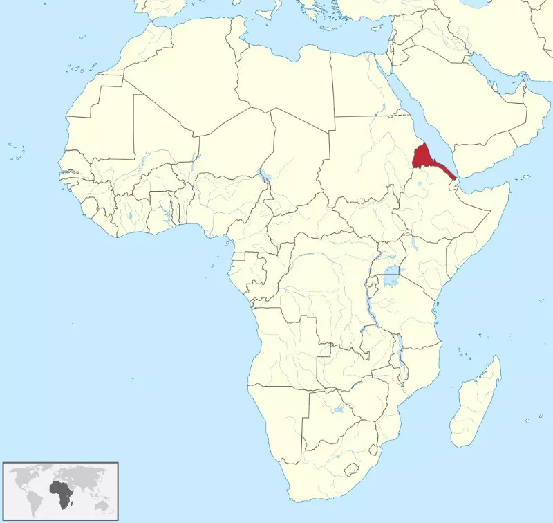 Eritrea map