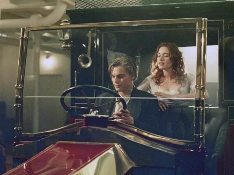 Titanic car scene