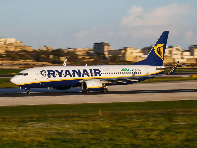 Flight at Malta International Airport