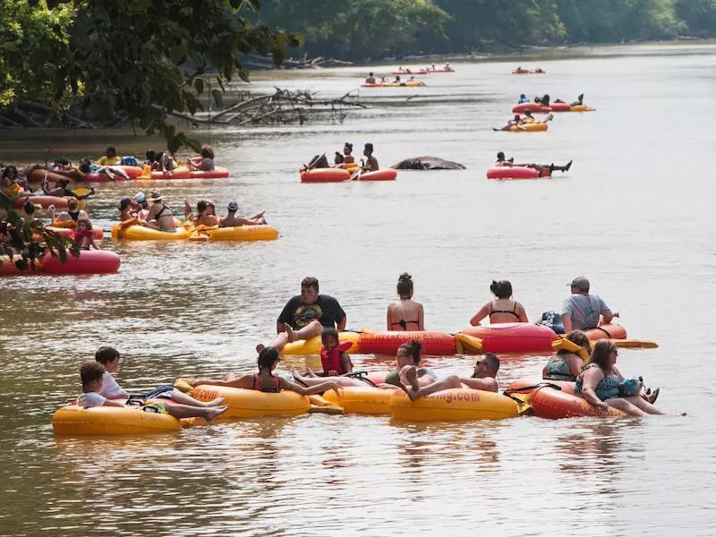 Georgia lazy river tubing