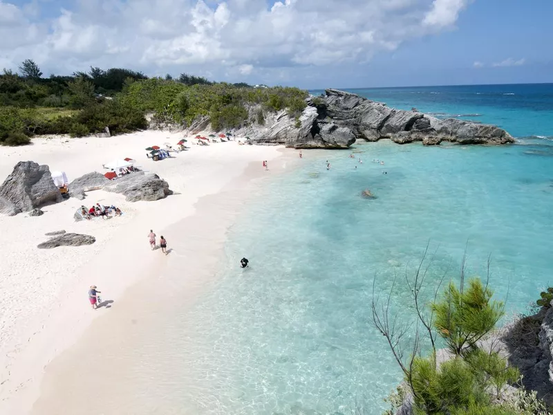 Beach in Horshoe bay Bermuda