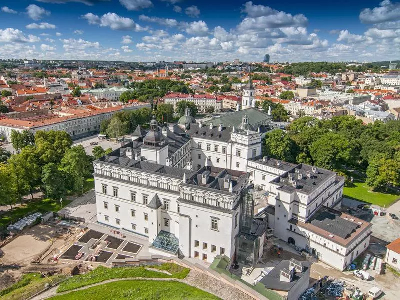 Cathedral Square of Vilnius, Lithuania.