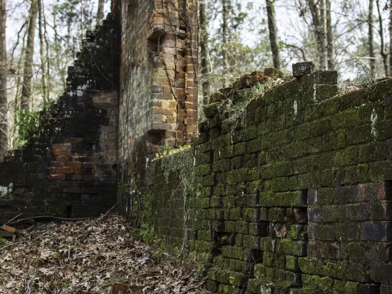 Ruins of the historic St. Paul's African Methodist Episcopal Church at Old Cahawba Archaeological Park