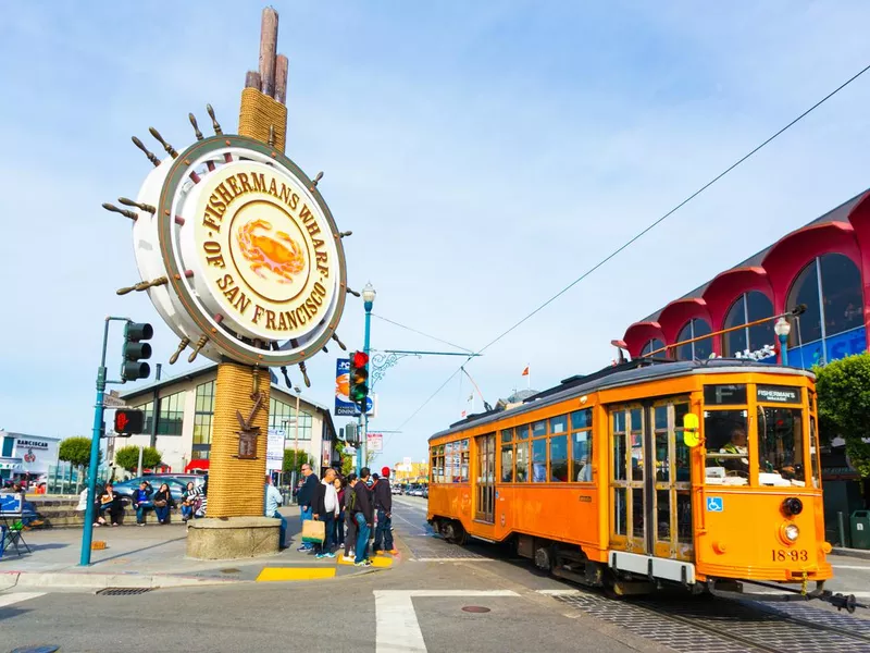 Fisherman's Wharf Sign San Francisco Cable Car