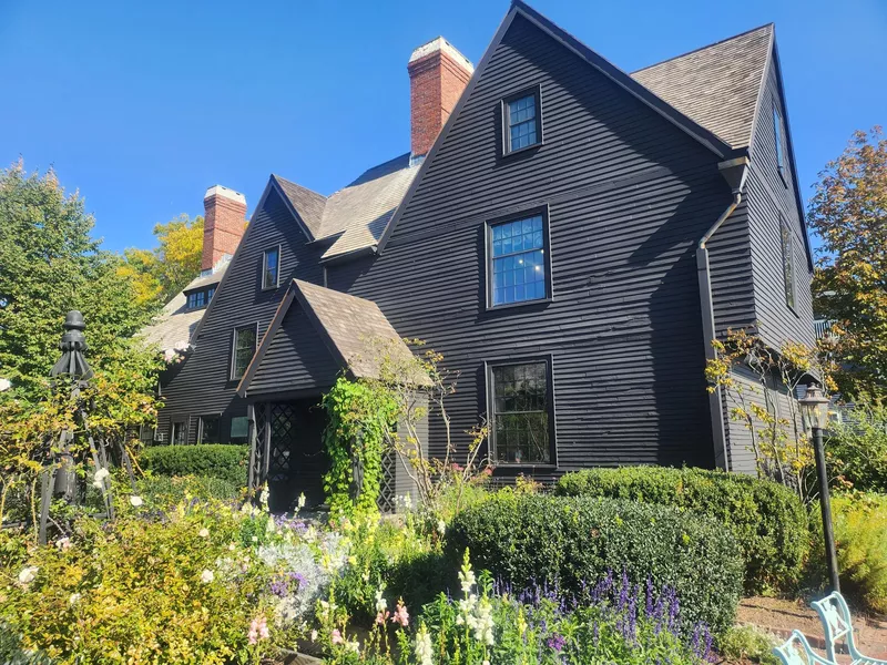 Beautiful shot of the House of Seven Gables (Turner-Ingersoll Mansion) in Salem, Massachusetts US