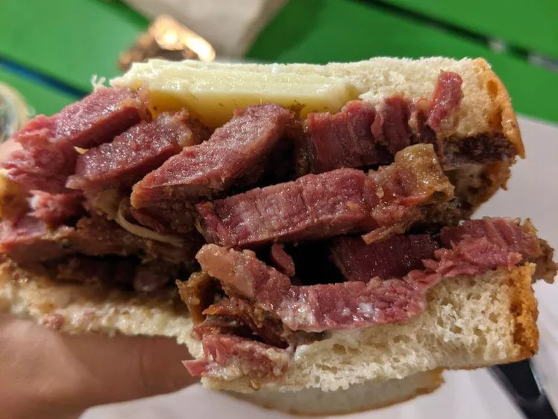 Beantown Pastrami Co. sandwich