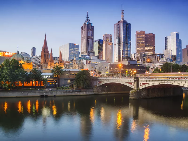 Melbourne at dusk