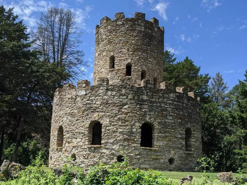 Stone Tower at Eagle Point Park in Clinton, Iowa