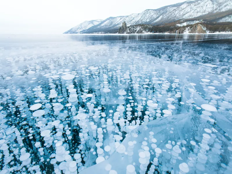 Lake Baikal in winter