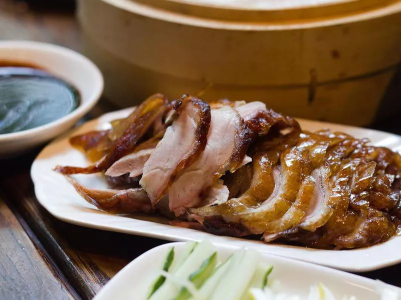 Beijing roasted sliced duck