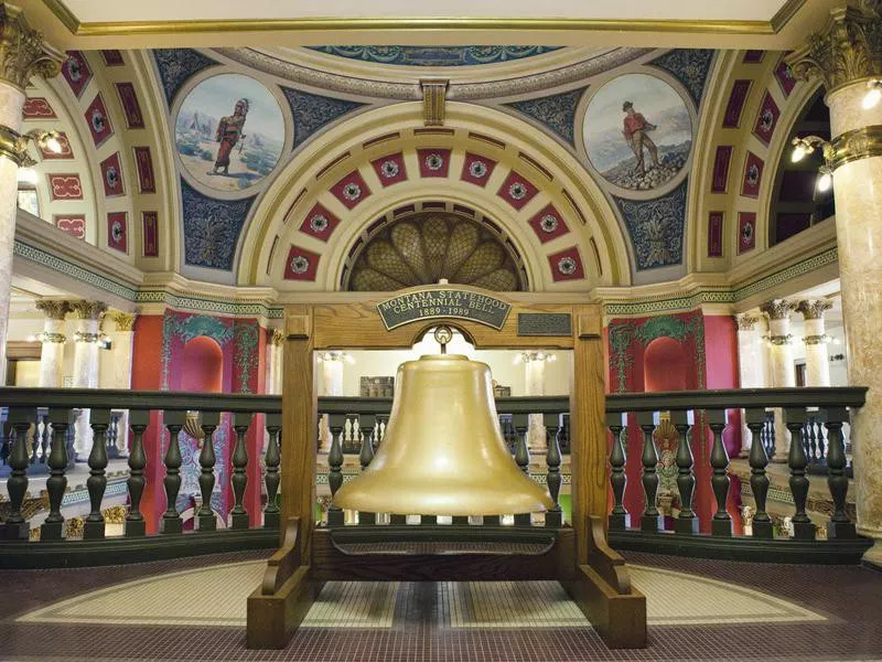 Montana state capitol centennial bell