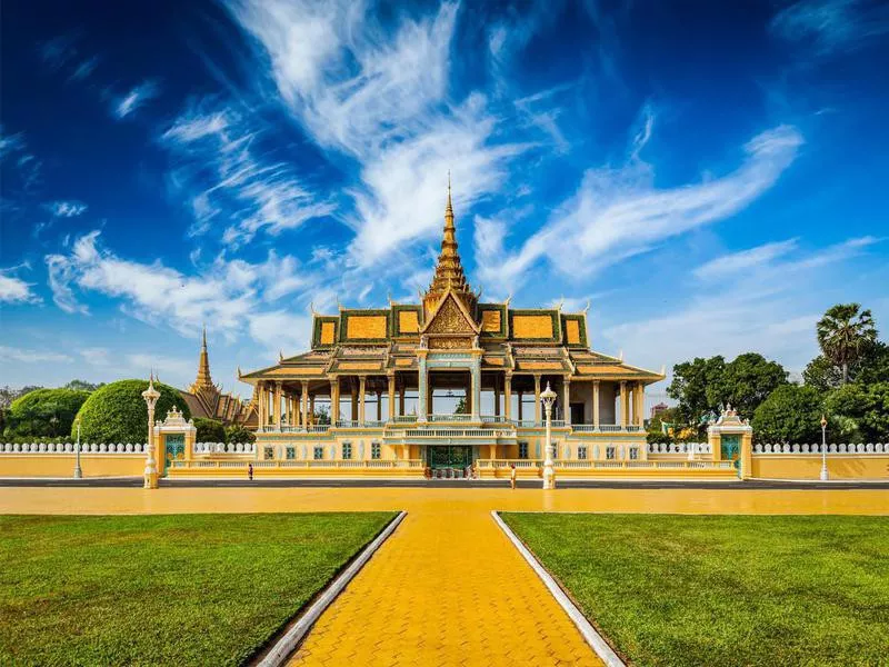 Royal Palace complex in Phnom Penh, Cambodia