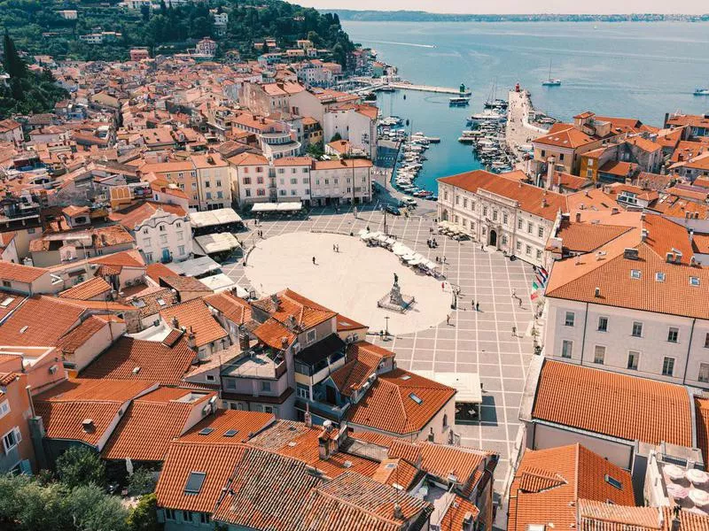 Tartini square, Piran, Slovenia