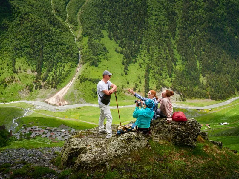 Group in Georgia Mountains