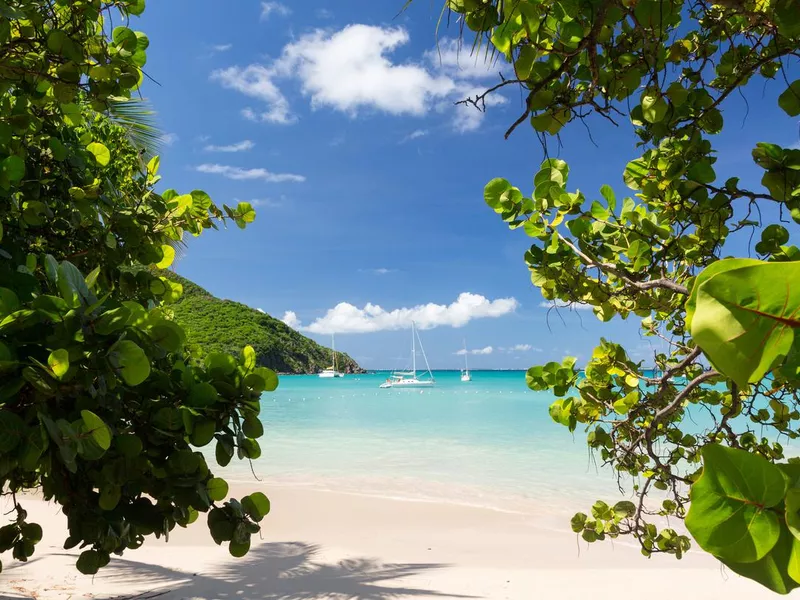 Anse Marcel beach in St Martin